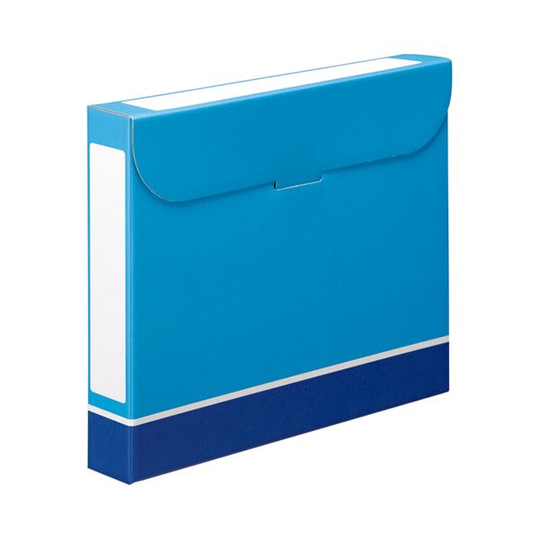 【セット販売 お買い得 値引 まとめ売り】 TANOSEE ファイルボックス A4 背幅53mm 青 1パック（5冊） 【×10セット】 文具 オフィス用品 ファイルボックス