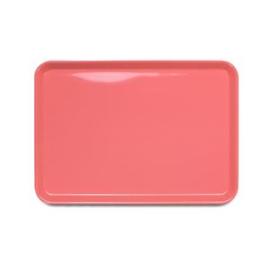 〔40個セット〕 お盆 トレー 33cm ピンク 耐熱温度140度 耐冷温度-5度 電子レンジ可 防滑 ピノ 角 キッ..