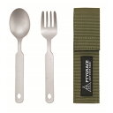 チタン スプーン&フォークセット 収納ケース付 PY-6305 レジャー用品 CAMP キャンプ用品 OUTDOOR アウトドア キャンプ レジャー用品 レジャ...