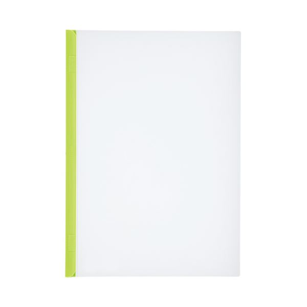 LIHITLAB スライドバーファイル G1720-6 黄緑 10冊 【×5セット】 【お徳用 まとめ買い お買い得 業務用..