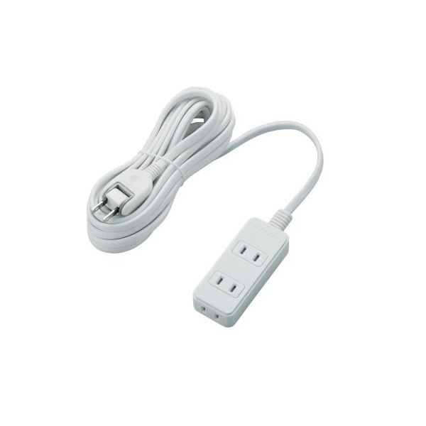 ELECOM エレコム ほこりシャッター付き電源タップ 2P・3個口 ホワイト 5.0m T-ST02-22350WH 1個 【×5セット】 【お徳用 まとめ買い お買い得 業務用 割引 セット販売】