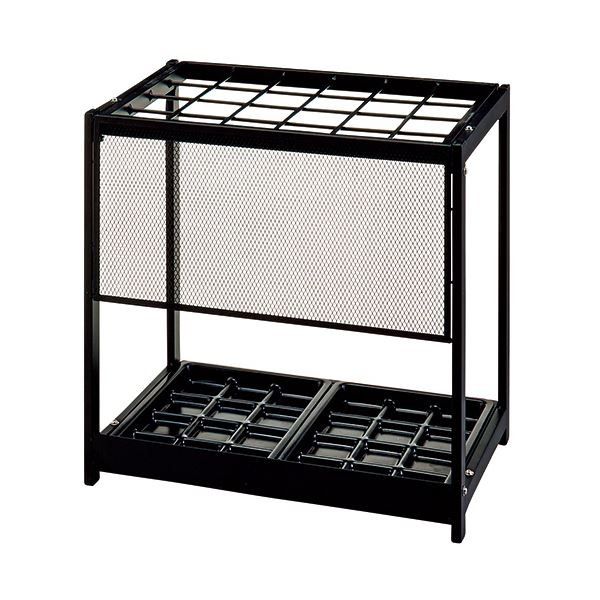 TANOSEE 傘立て （折りたたみタイプ） 24本用 ブラック 1台 完成品 （ 掃除用品 文房具・事務用品 生活雑貨 オフィス用品 日用品雑貨 日用消耗品 文房具 お掃除 ）
