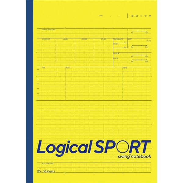 ロジカルスポーツノート ノ-B590A-Y イエロー【×20セット】 【 セット販売 まとめ買い 割引 お買い得 事務用品 】 文具 オフィス用品 業務用 文具...