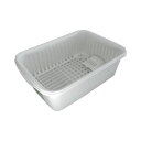 水切りラック 水切りかご 約幅40cm 中 グリーン 抗菌 軽量 箸立て用仕切り付 ポゼ 水切りセット キッチン 台所 キッチン用品・食器・調理器具 日用雑貨・...