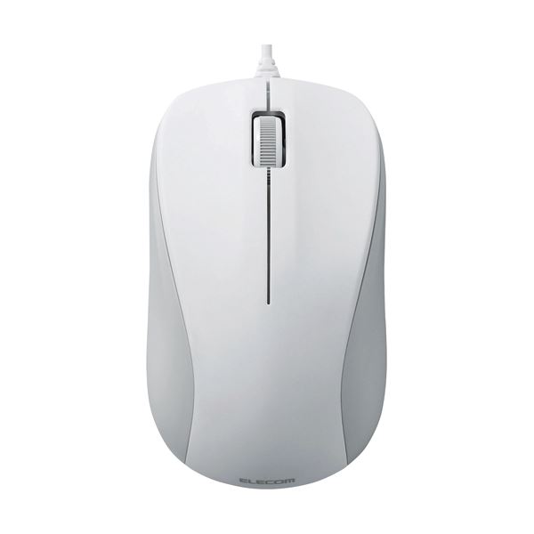 レーザーマウス / USB / 3ボタン / ホワイト / RoHS指令準拠 【×10セット】