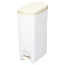 ペダル式 ゴミ箱 / ダストボックス 【15L ホワイト】 フタ付き スリム 『セパ』 【×6個セット】 【お徳用 まとめ買い お買い得 業務用 割引 セット販売】 ( 掃除用品 事務用品 清掃 オフィス用品 日用品雑貨 ゴミ箱 ダストボックス お掃除 )