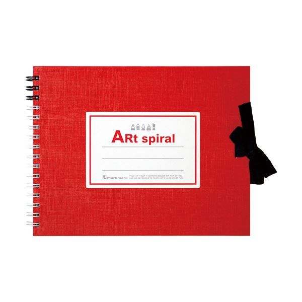 マルマン スケッチブックアートスパイラル F0 レッド 24枚 S310-01 1冊 【×10セット】 【お徳用 まとめ買い お買い得 業務用 割引 セット販売】 日用品雑貨・文房具・手芸 文房具・事務用品 文具 オフィス用品 文房具 事務用品 ノート・紙製品 画用紙