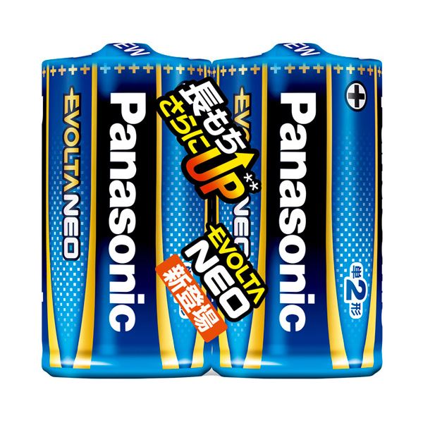 Panasonic 電池 充電池 バッテリー パナソニック アルカリ乾電池EVOLTAネオ 単2形 LR14NJ / 2SE 1パック （2本） 【×30セット】 【お徳用 まとめ買い お買い得 業務用 割引 セット販売】 家電 電池・充電池