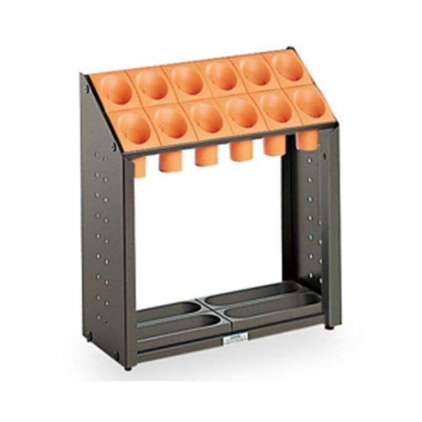 テラモト 傘立て オブリークアーバン B12 12本用 オレンジ UB-285-112-7 1台 （ 掃除用品 文房具・事務用品 生活雑貨 オフィス用品 日用品雑貨 日用消耗品 文房具 お掃除 ）