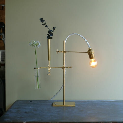 BRANCH BIT LAMP/ブランチビットランプ【ライト　ランプ　真鍮　一輪挿し　花瓶　フラワーベース　ハタガネ　ドライフラワー　野花】