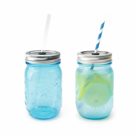 レッドネックシッパー Rednek Sippers Glass blue/ レッドネック シッパー グラスブルー【ball mason jar ボール メイソン ジャー コップ　グラス　ガラス　タンブラー　カフェ　アメリカ】