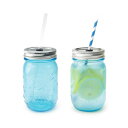 レッドネックシッパー Rednek Sippers Glass blue/ レッドネック シッパー グラスブルー【ball mason jar ボール メイソン ジャー コップ　グラス　ガラス　タンブラー　カフェ　アメリカ】