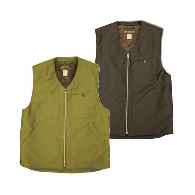 全国どこでも 送料無料 !秋冬新作!【 CUSHMAN 】デッキベスト DECK VEST【クッシュマン】メンズ&レディース コットン100%/ウール80% ア...