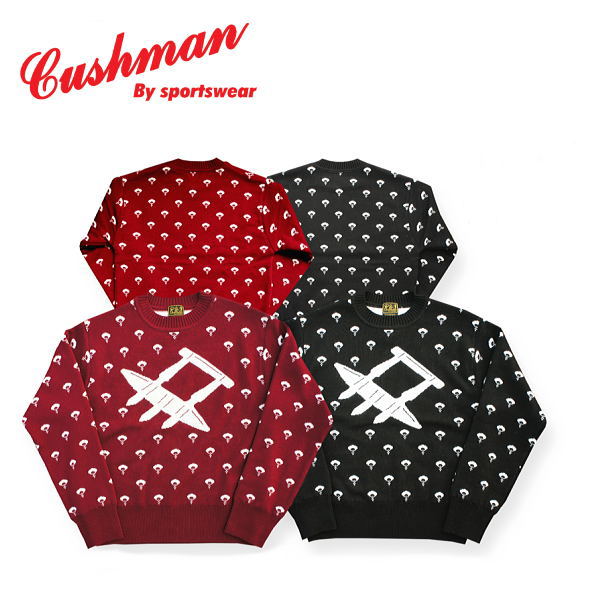 全国どこでも 送料無料 !!秋冬新作!!【CUSHMAN】ジャガードセーター【クッシュマン】メンズ&レディース セーター Wool 100% 27140
