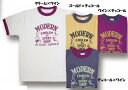 全国どこでも 送料無料 ！！春夏新作！！リンガーTee(MODERN)メンズ＆レディース　半袖Tシャツ 26267