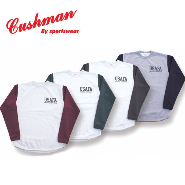 全国どこでも 送料無料 ！！春夏新作！！【CUSHMAN】パイルスウェットTEE　(USAFA)【クッシュマン】メンズ＆レディース 長袖Tシャツ スウェット コットン100％ 26820