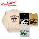 【CUSHMAN】セットインスリーブスウェット フロッキープリント(COLTS)【クッシュマン】メンズ&レディース スウェット アメカジ コットン100% 26...