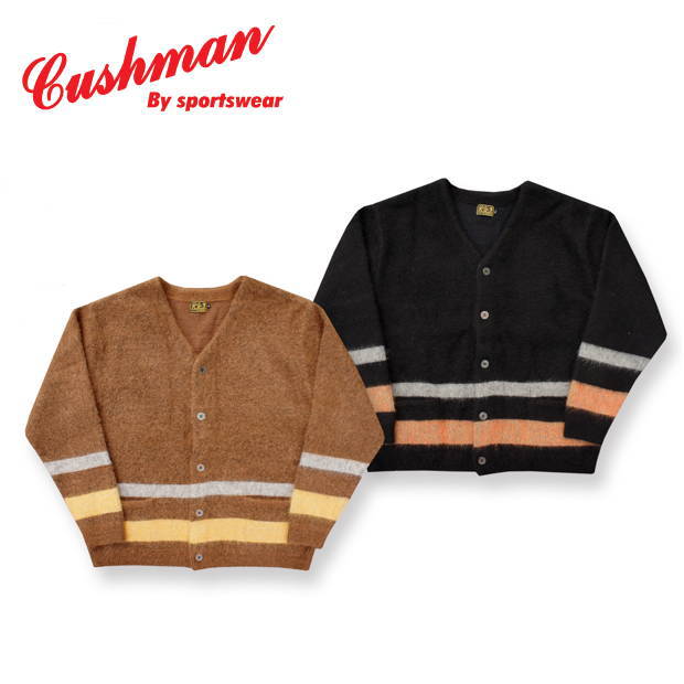 【CUSHMAN】モヘアカーディガン wool25% mohair25% nylon30% acrylec20% 【クッシュマン】メンズ&レディース 長袖 27...