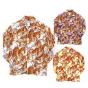 全国 どこでも 送料無料 !!新作!!【 HULAKEIKI 】100 tigers 3 百虎3長袖 アロハシャツ【フラケイキ】メンズ&レディース ハワイアン ...