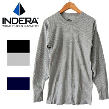 65%コットン35%ポリ INDERA MILLSインデラミルズ #800 #810サーマル 長袖 Tシャツ ロンt ワッフル