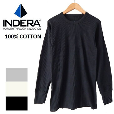 INDERA MILLS 839 インデラミルズサーマル コットン100% 長袖 Tシャツ ロンt ワッフル