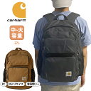 CARHARTT カーハート リュック 中容量 27L 通学 通勤 旅行 PCポケット 丈夫 シングルコンパートメント バックパック CB0273 B0000273 撥水加工 並行輸入品