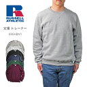 RUSSELL ATHLETIC ラッセル アスレチック Vガセット クルーネック トレーナー スウェットシャツ 裏起毛 定番 品番698…