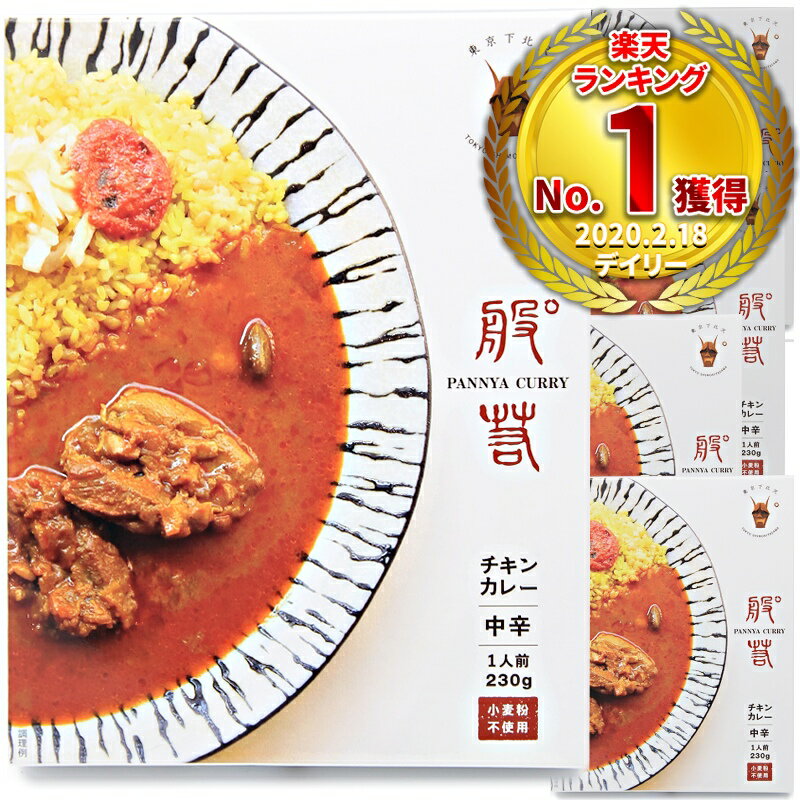 【予約】【送料無料】般゜若 チキンカレー 5箱セット PANNYA監修 レトルトカレー パンニャ 中辛 詰め合わせ 高級 小麦粉不使用 スパイスカレー[宅配便]