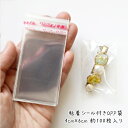 粘着シール付きOPP袋 4cm×6cm 約100枚入り /手芸クラフト ラッピング アクセサリー袋 ビーズ袋 小分けパック袋 テープ付き 4cm×8cm(シール...