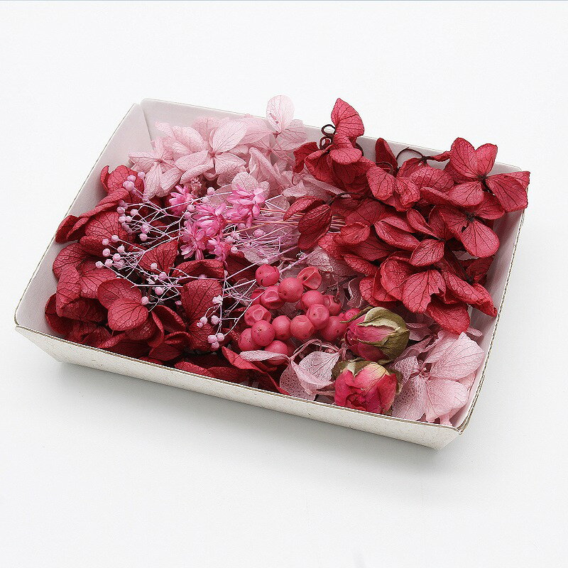 ハーバリウム花材 クラシカルローズ花材セット 1ケース プリザーブドフラワー＆ドライフラワーミックスの商品画像