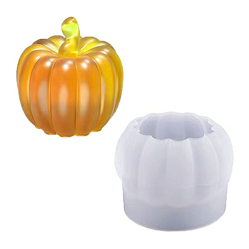 レジン キャンドル用シリコン型 立体かぼちゃ 1個[宅配便]