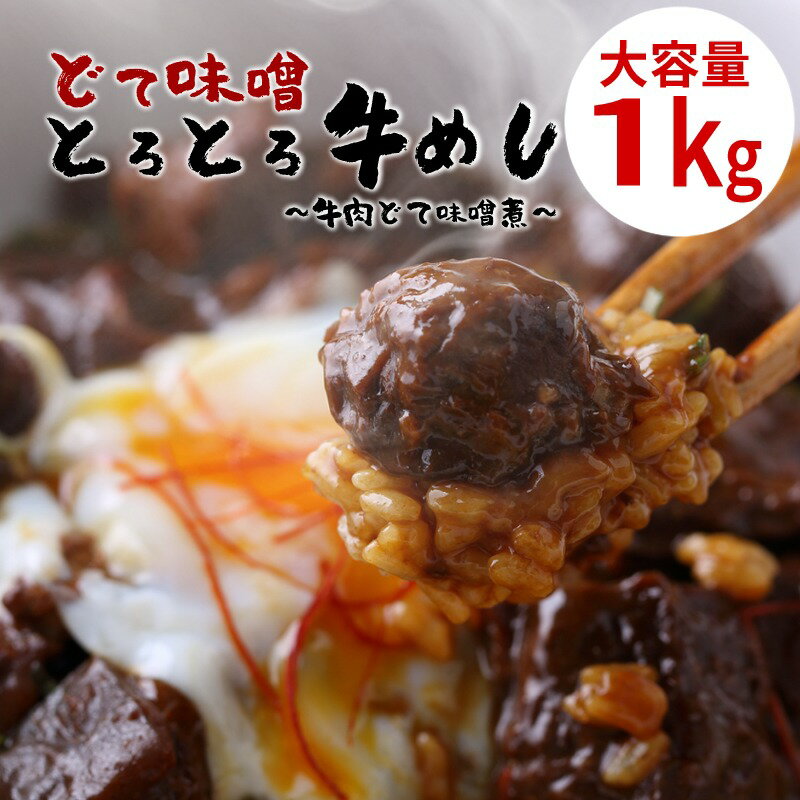 どて味噌煮とろとろ牛めし 牛肉どて味噌煮丼 大容量 業務用 1kg どて煮 名古屋めし 牛丼 レトルト食品 ご当地グルメ 土手煮[宅配便]