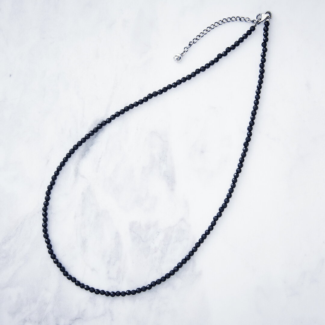 楽天A-SELECT【Crescent Luna（クレセントルナ）】ONYX CHAIN（チェーン Silver925 燻し加工 オニキス アクセサリー ギフト プレゼント）