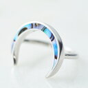 【Crescent Luna(クレセントルナ)】CONCHA LUNA RING　(リング 指輪 Silver925 シェル 三日月 ムーン アクセサリー …