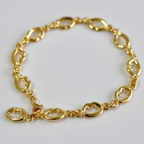 【mouchu(マウチュ)】Fang Bracelet Gold(ブレスレット Silver925 リップモチーフ 唇デザイン アクセサリー ギフト プレゼント)