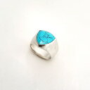 楽天A-SELECT【mouchu（マウチュ）】Shield Ring（リング 指輪 Silver925 シンセティックターコイズ 幅太め アクセサリー ギフト プレゼント）