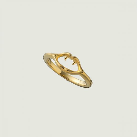 【mouchu(マウチュ)】Fang Small Ring Gold(リング 指輪 Silver925 リップモチーフ 唇デザイン アクセサリー ギフト プレゼント)