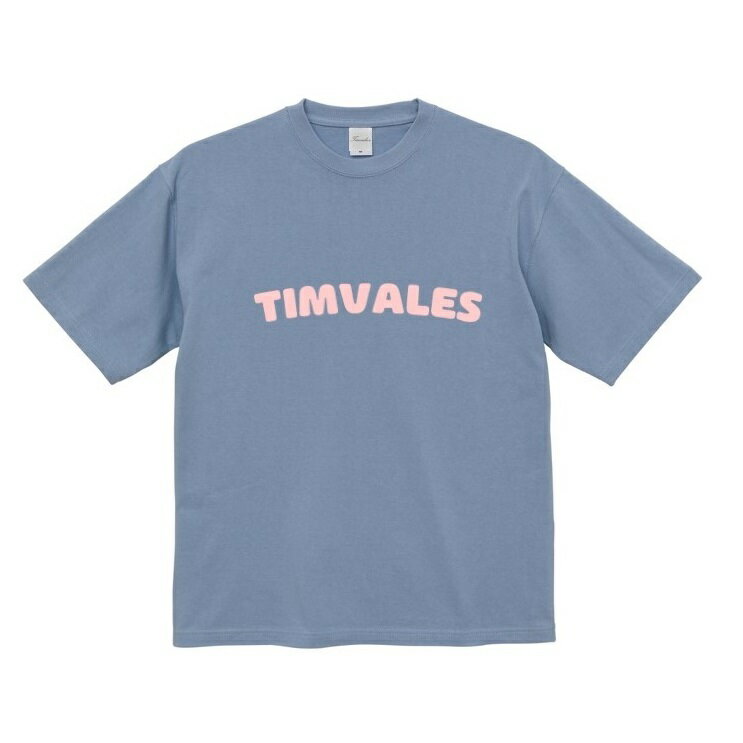 乐天商城 - 【Timvales(ティンバレス)】TVT302【SMOKY BLUE×PINK】(Tシャツ アパレル ビッグシルエット 綿100% ギフト プレゼント)
