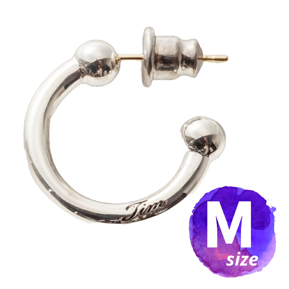 【Timvales(ティンバレス)】TVE008-M(片耳用/1個 フープピアス Silver925 K10 アレルギー軽減 アクセサリー ギフト プレゼント)