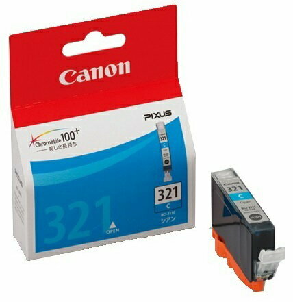 【メーカー直送・AM/PM指定のみ対応可・日祝配送指定不可】キャノンインク BCI-321C シアン (2928B001)