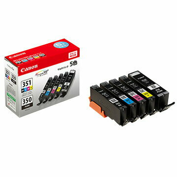 【メーカー直送・AM/PM指定のみ対応可・日祝配送指定不可】キャノンインク BCI-351(BK/C/M/Y)+BCI-350 ..