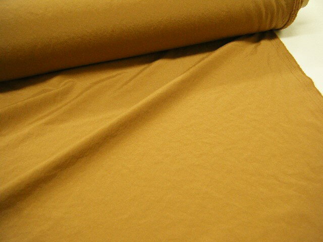 表示在庫で終了です!【 1m価格 】 日本製 ナチュラル感 ソフトワッシャー風 薄地 タフタ 生地 ★ ♪キャメルブラウン ♪≪ 布 服地 ポリエステル 春物 ...