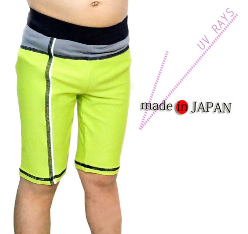 日本製キッズラッシュパンツ（ひざ下丈） WK-2901 子供用ラッシュパンツ 紫外線対策水着 UVカット marin2018001