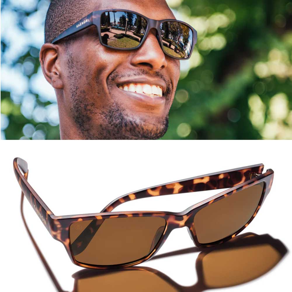 【KAENON/ケーノン】EL CAP エルキャップ (フレーム)Matte Tortoise (レンズ)B12 偏光サングラス エッセンシャルコレクション