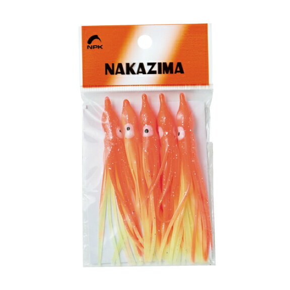 【NAKAZIMA/ナカジマ】タコハチベイト ベーシックカラー 2.5号 全長75mm NPK-TAKOHACHIBAITO-BASIC-25 蛸釣り用品 タコ用品 ベイト タコベイト