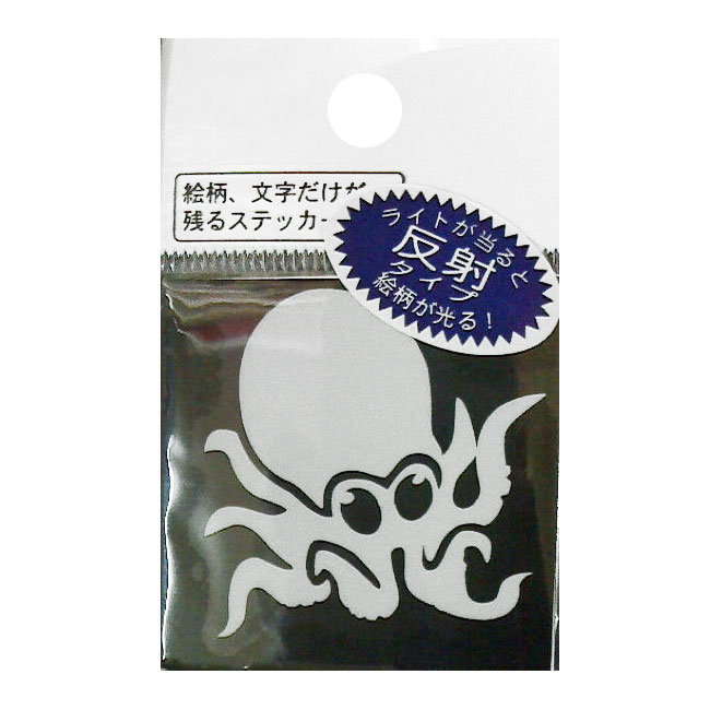 【MEIKOUSYA/明光社】ステッカー ミニタコ1 反射 M-28H 090285 シール