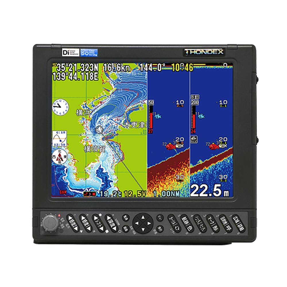 【HONDEX/ホンデックス】HE-731S 2kW/50(2kW)&200(1kW) GPS外付 Q3S-HDK-072-006 振動子TD68 GPSプロッタ魚探