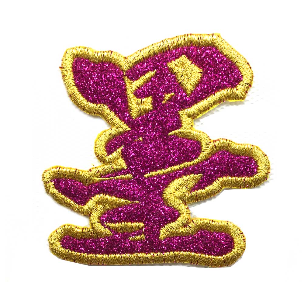 【MEIKOUSYA/明光社】SJRW-26 文字ワッペン ジュエル 赤ラメ スミ (160773) ステッカー