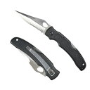【belmont/ベルモント】MP-287 フォールディングハンターナイフ ブラック シルバーブレード (062874) 全長215mm
