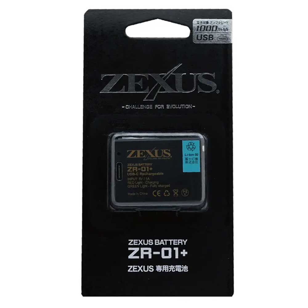 【ZEXUS/ゼクサス】ZR-01+ リチウムバッテリー (200532) ZEXUS専用充電池